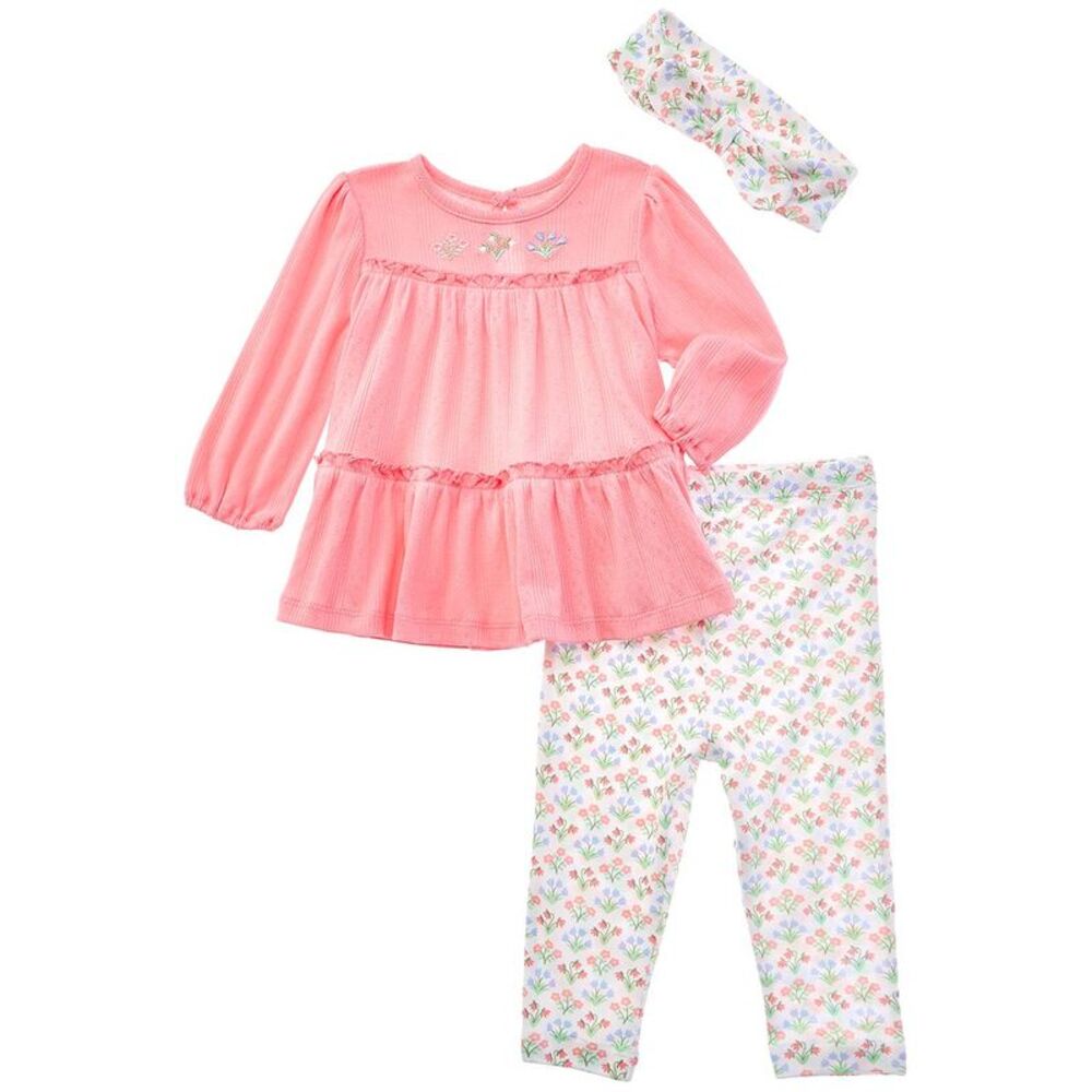 Little Me Garden Tunic Set Headband